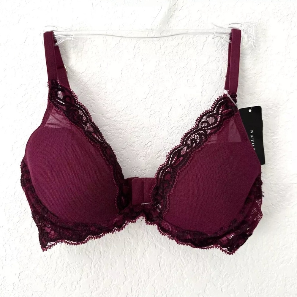 Natori Feathers Contour Plunge Bra 32B